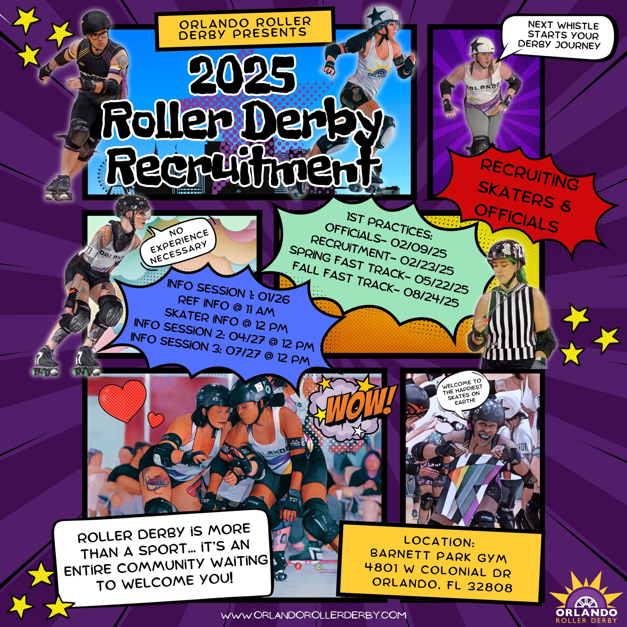 2025 Orlando Roller Derby Recruitment!